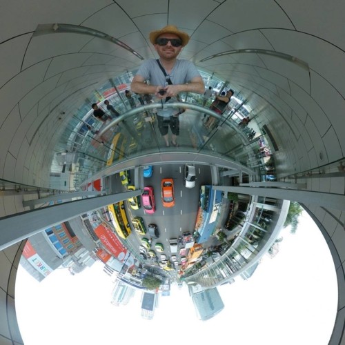 Busy Traffic, Bangkok, Thailand Tiny Planet