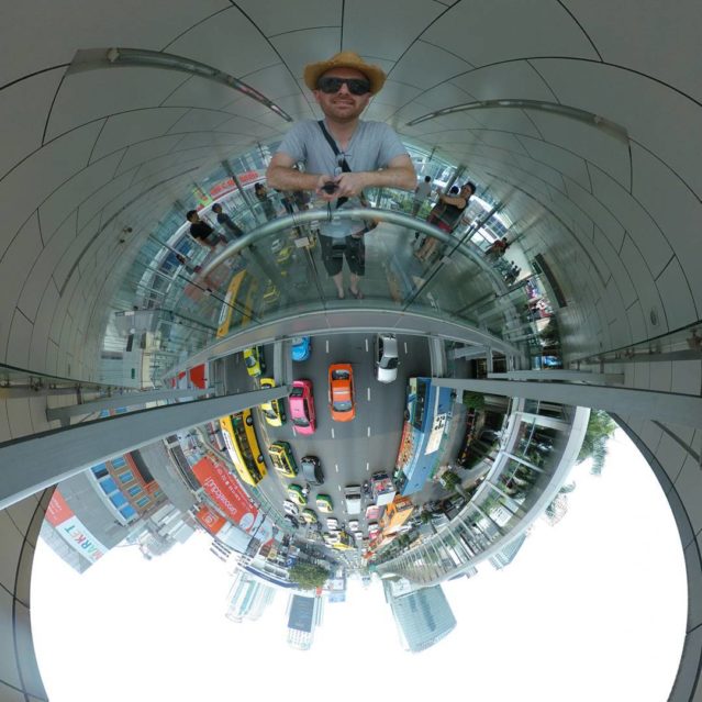 Busy Traffic, Bangkok, Thailand Tiny Planet