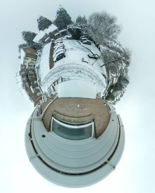 Snow Paignton Tiny Planet