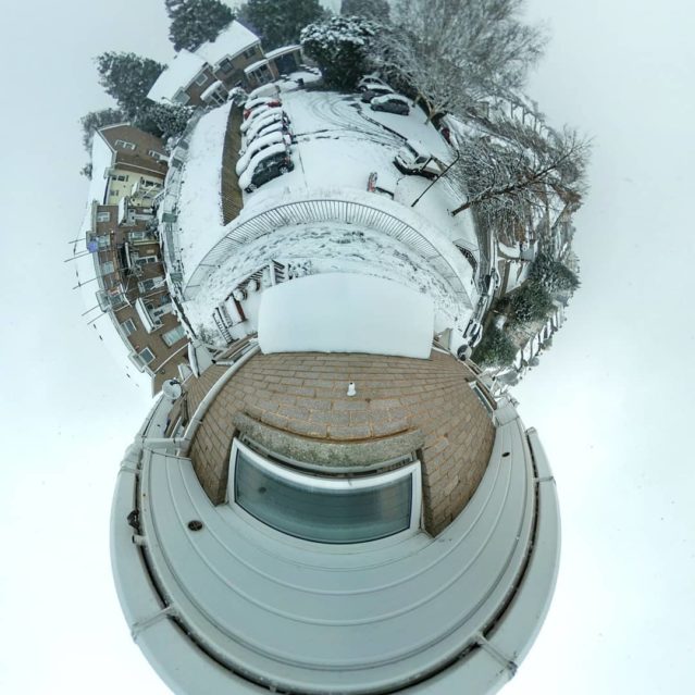 Snow Paignton Tiny Planet