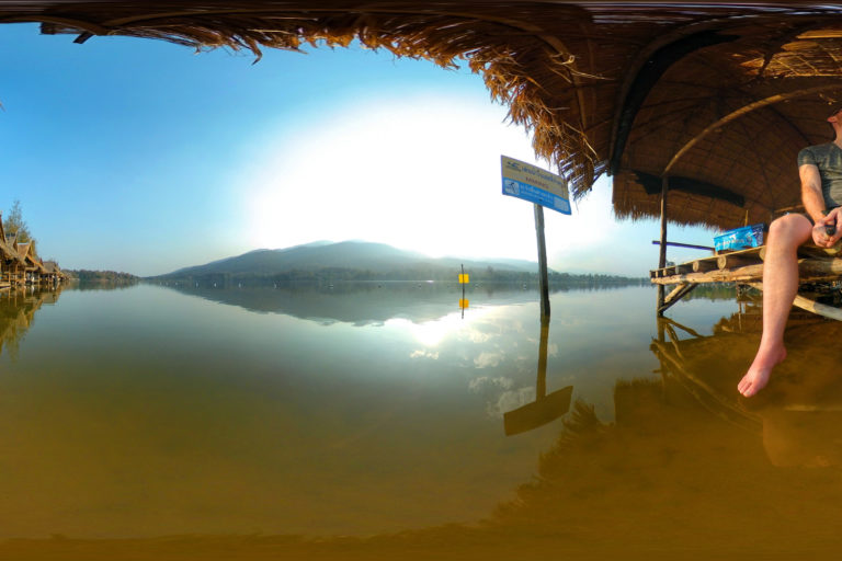 Huay Tung Tao Lake, Chiang Mai, Thailand 360 Panoramic