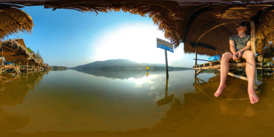 Huay Tung Tao Lake, Chiang Mai, Thailand 360 Panoramic