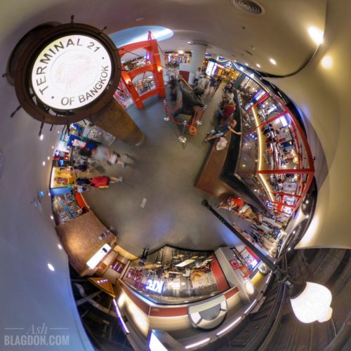 Terminal 21, Bangkok, Thailand Tiny Planet
