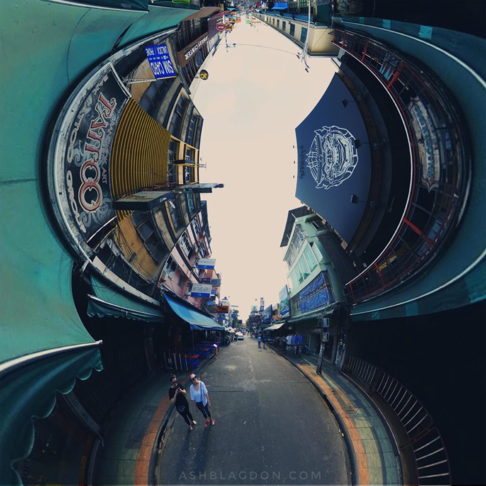 Khao San Road Bangkok, Thailand, Mercator Planet