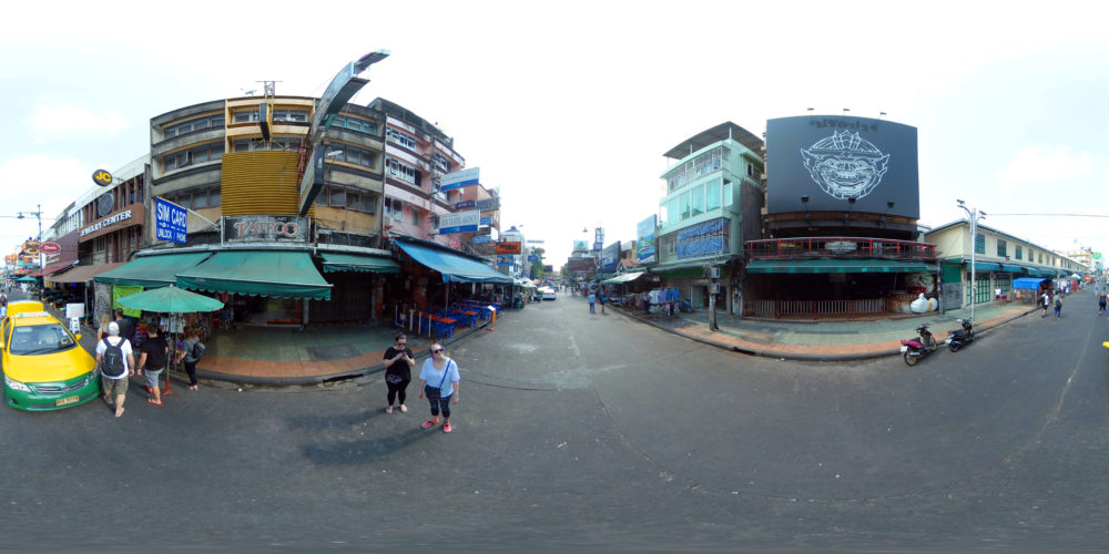 Khao San Road Bangkok, Thailand 360 Panoramic