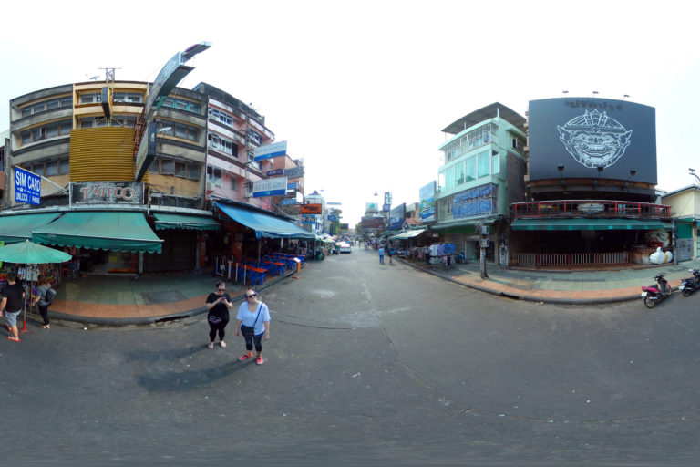 Khao San Road Bangkok, Thailand 360 Panoramic