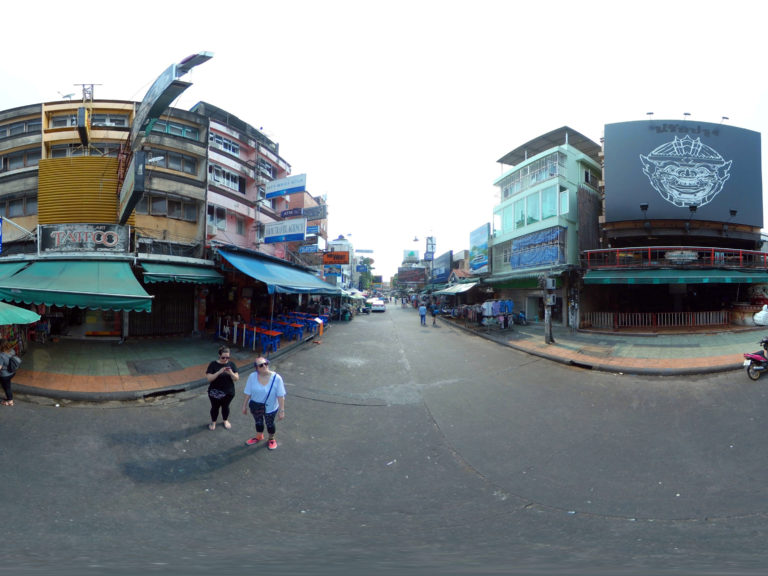 Khao San Road Bangkok, Thailand 360 Panoramic Khao San Road Bangkok, Thailand 360 Panoramic
