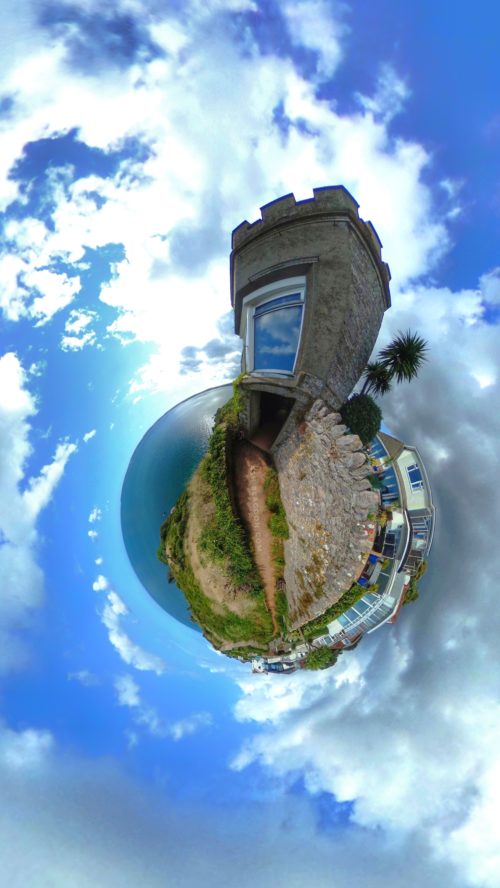 Rock End Walk Folly, Torquay, UK - Tiny Planet