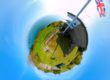 Froward Point, Kingswear, UK - Tiny Planet