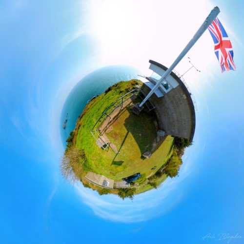 Froward Point, Kingswear, UK - Tiny Planet