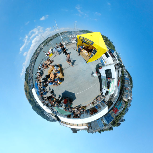 Kingsbeer Festival, Kingswear, UK - Tiny Planet