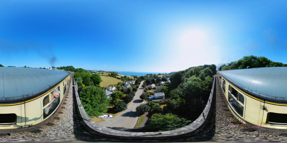 Dartmouth Steam Railway, Broadsands Paignton 360 Panoramic Dartmouth Steam Railway, Broadsands Paignton 360 Panoramic