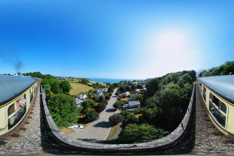 Dartmouth Steam Railway, Broadsands Paignton 360 Panoramic