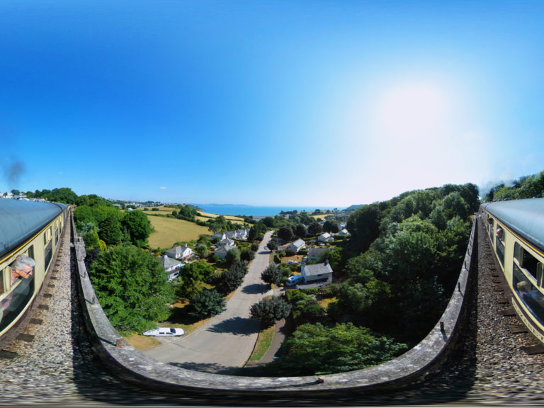 Dartmouth Steam Railway, Broadsands Paignton 360 Panoramic Dartmouth Steam Railway, Broadsands Paignton 360 Panoramic