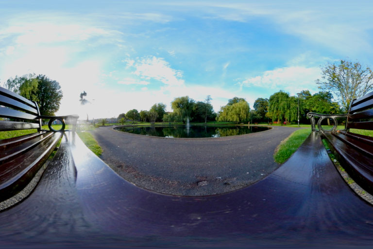 Fountain at Victoria Park Paignton 360 Panoramic