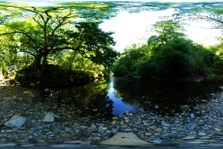 Denham Bridge, Dartmoor, UK - 360 Panoramic