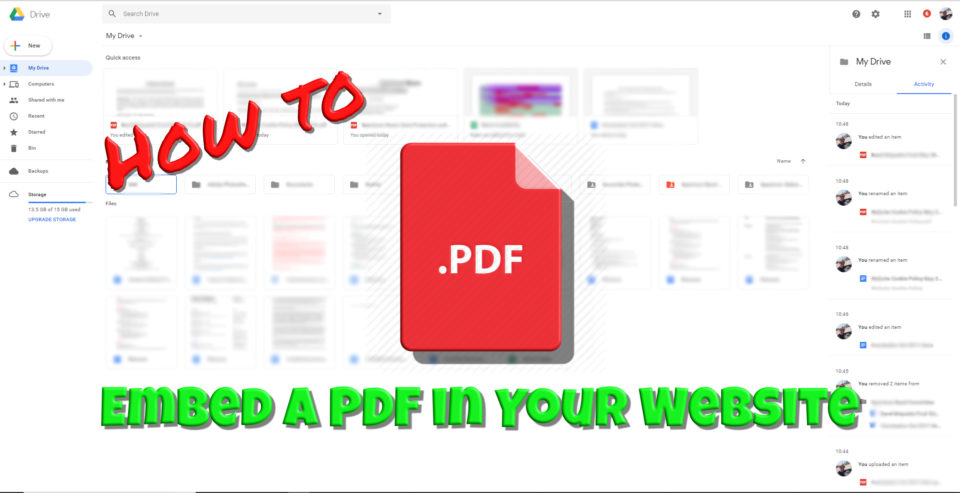 How to Embed PDF