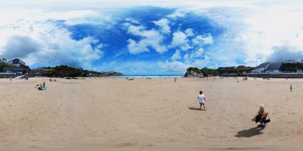 Towan Beach, Newquay, Cornwall 360 Panoramic