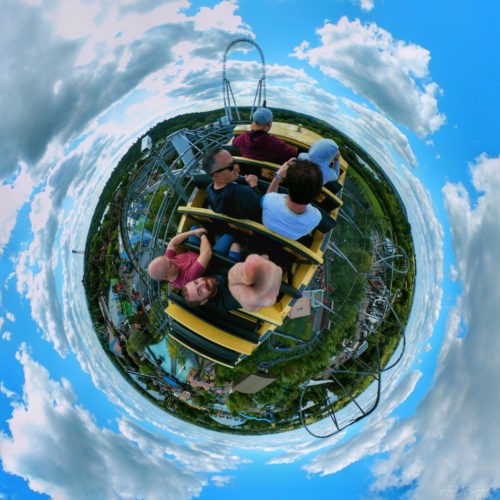 Thorpe Park, London, Tiny Planet, UK Thorpe Park, London, Tiny Planet, UK