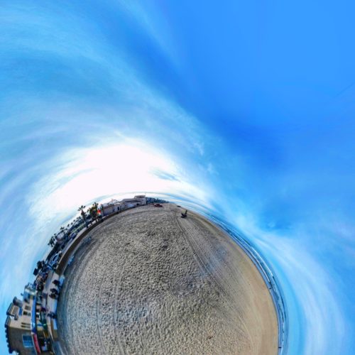 Mission Beach, San Diego, USA Tiny Planet