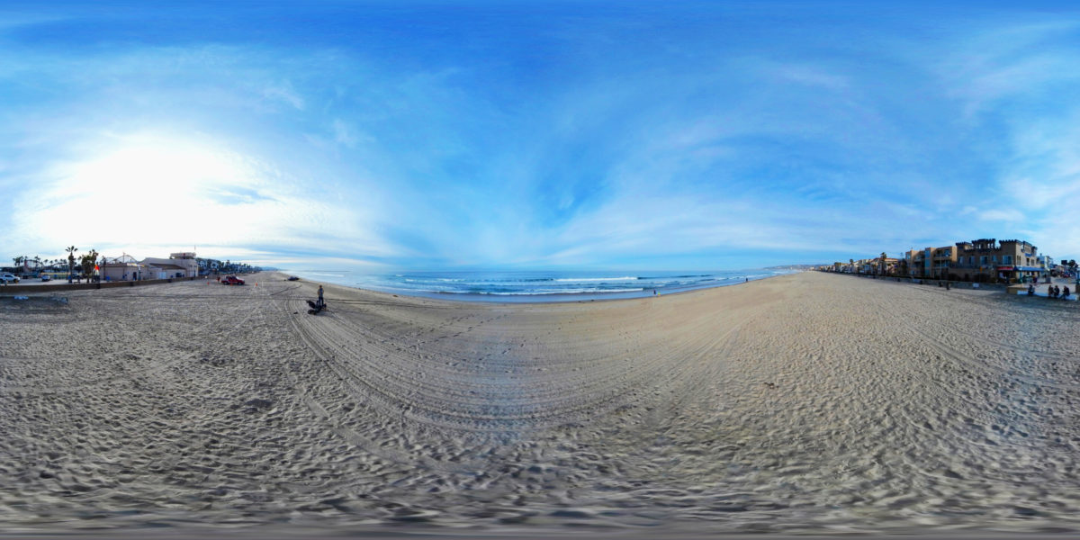Mission Beach, San Diego, USA, 360 Panoramic