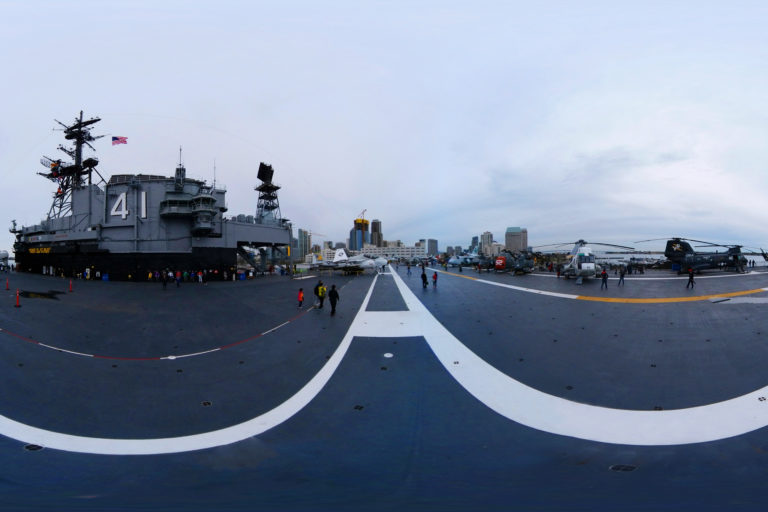 USS Midway, San Diego USA 360 Panoramic