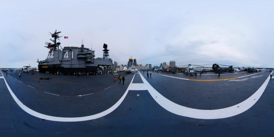 USS Midway, San Diego USA 360 Panoramic