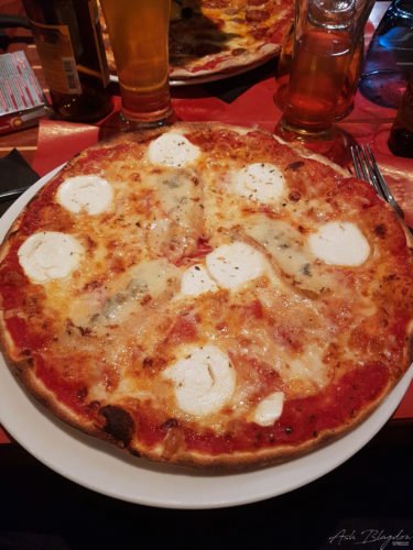 Perros Guirec Pizza on a table