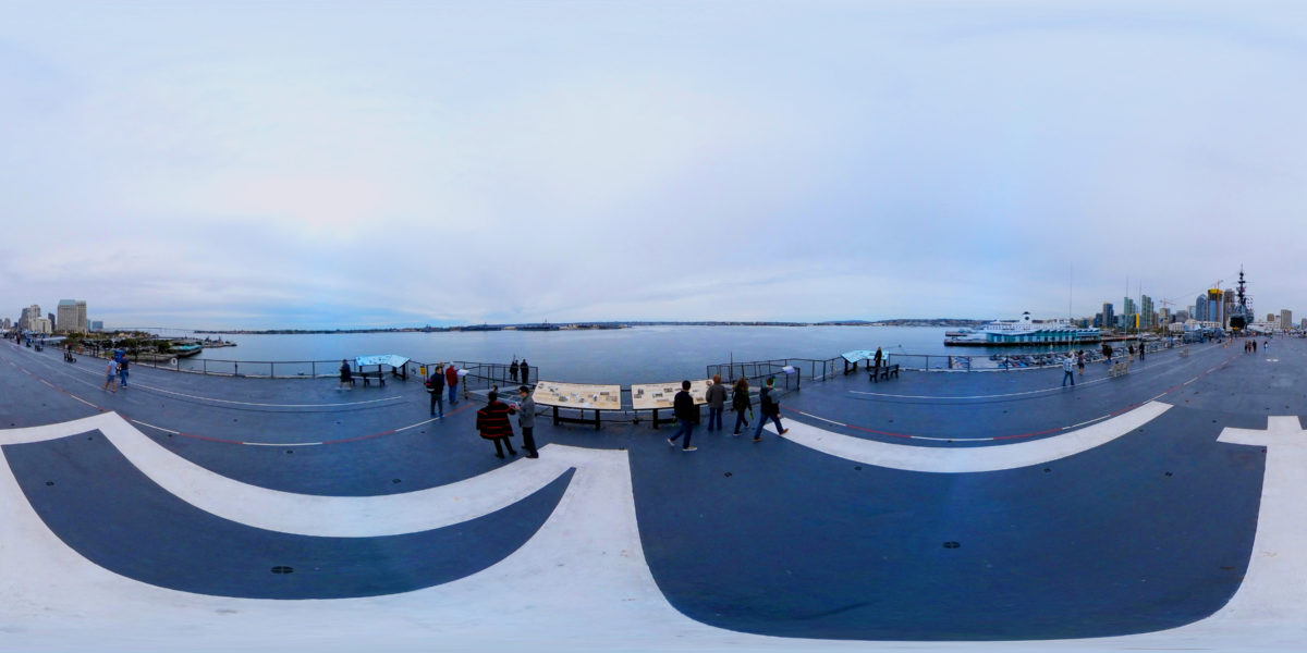USS Midway, San Diego, USA, 360 Panoramic