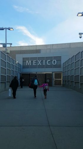 Border Control Entrance Tijuana Mexico