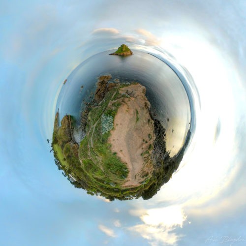 Thatcher Rock, Torquay Tiny Planet