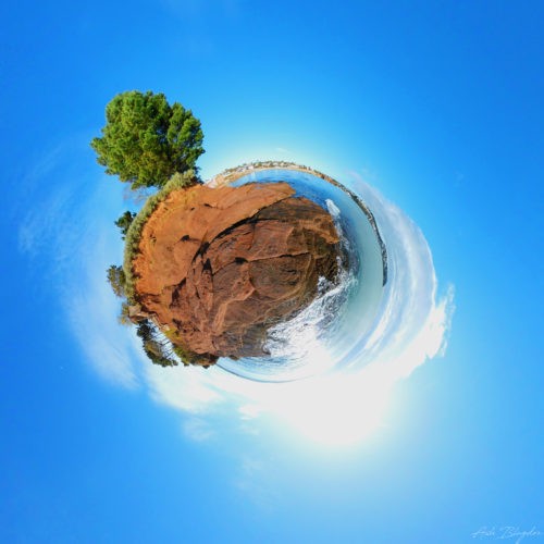 Institute Beach Torquay, Tiny Planet