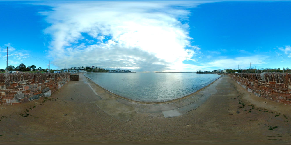 High tide Torre Abbey Sands