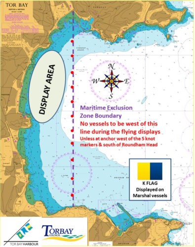 Maritime exclusion zone Torbay Airshow