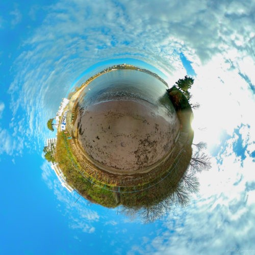Corbyn Head Tiny Planet, Torquay