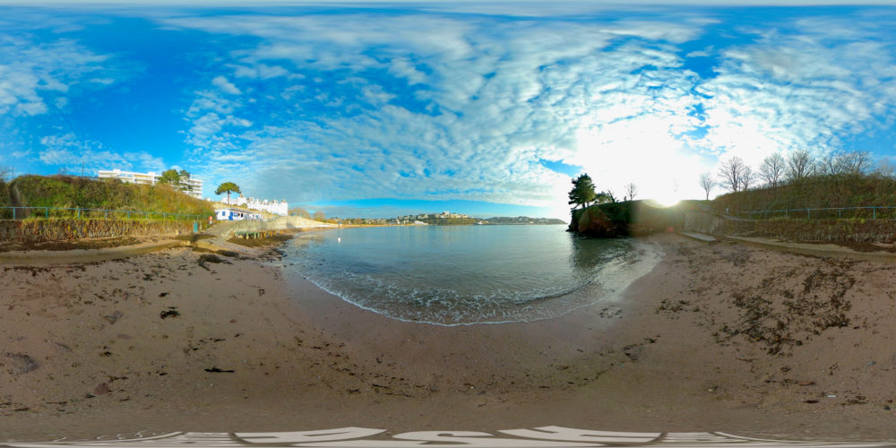 Corbyn Head Beach, Torquay 360 Panoramic