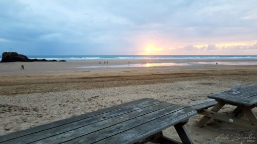 Sunset 2016 Watering Hole Perranporth Beach, Newquay Cornwall Normal