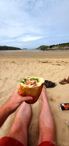 Sandwich on Porth Beach