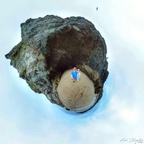 Great Western Beach Tiny Planet