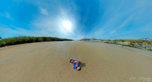 Porth Beach Flying Cam Planet