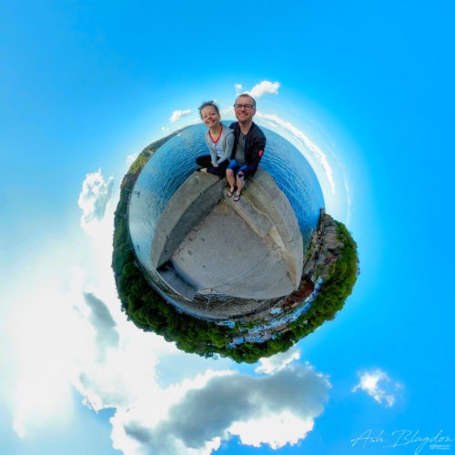 Babbacombe Beach Tiny Planet