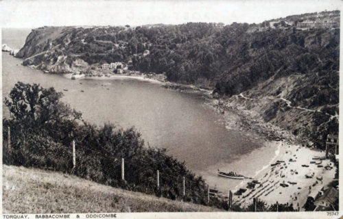 Old View of Oddicombe Beach