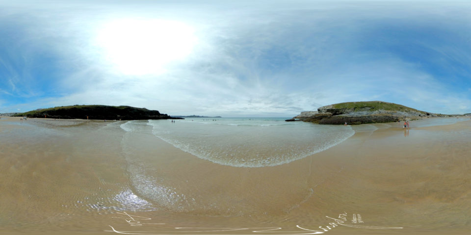 Porth Beach, Newquay 360 Panoramic