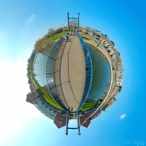 Exeter Quay Tiny Planet