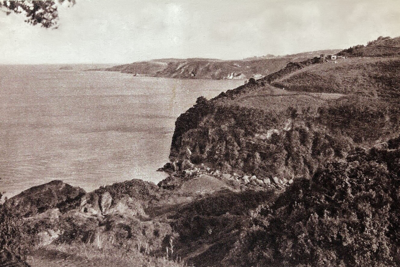 View from the Goats Path, Valley of the Rocks, Torquay History 3
