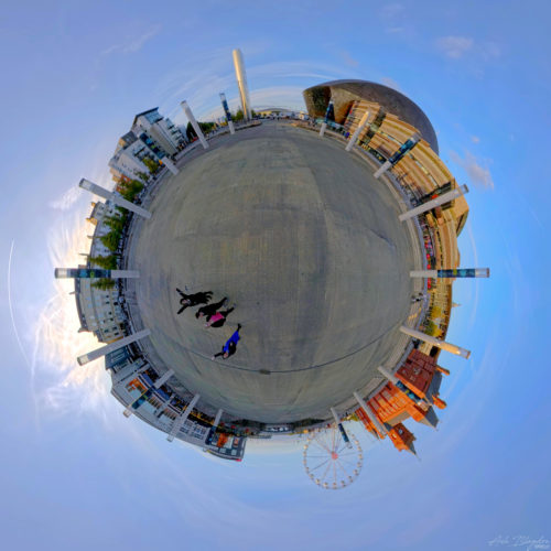 Cardiff Bay, Tiny Planet, Cardiff, Wales (6) Cardiff Bay, Tiny Planet, Cardiff, Wales (6)