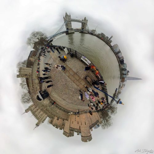 Tower of London Tiny Planet 20240217, London (1)