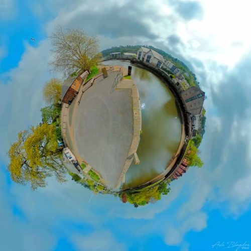Steamer Quay Tiny Planet, April 2020