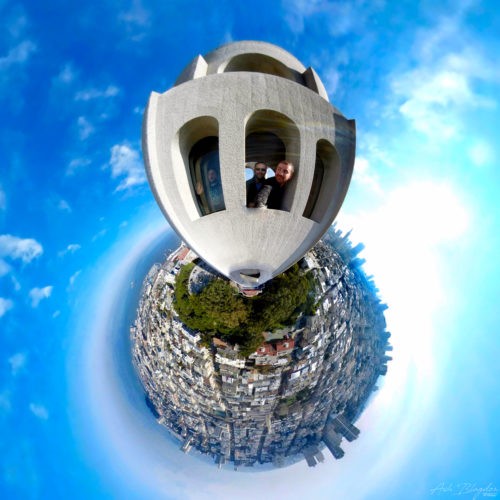 Coit Tower, San Francisco, USA - Tiny Planet