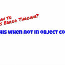 WordPress Error Thrown